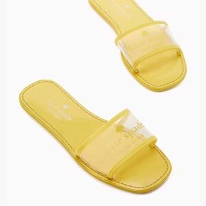 Kate Spade Lemon Sandals with Clear Strap